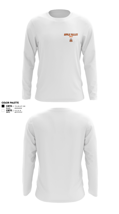 Apple Valley Sun Devils 42610667 Long Sleeve Performance Shirt - 3