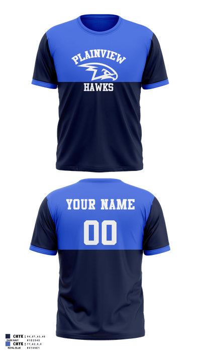 Plainview Little League 37284213 Short Sleeve Performance Shirt - 19