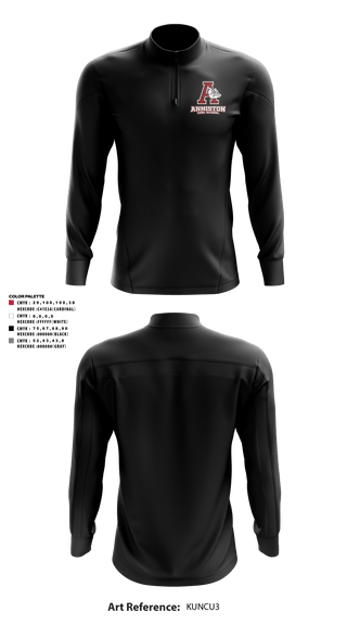 Quarter Zip Jacket, Anniston High School, Spirit Store, Teamtime, Team time, sublimation, custom sports apparel, team uniforms, spirit wear, spiritwear, sports uniforms, custom shirts, team store, custom team store, fundraiser sports, apparel fundraiser