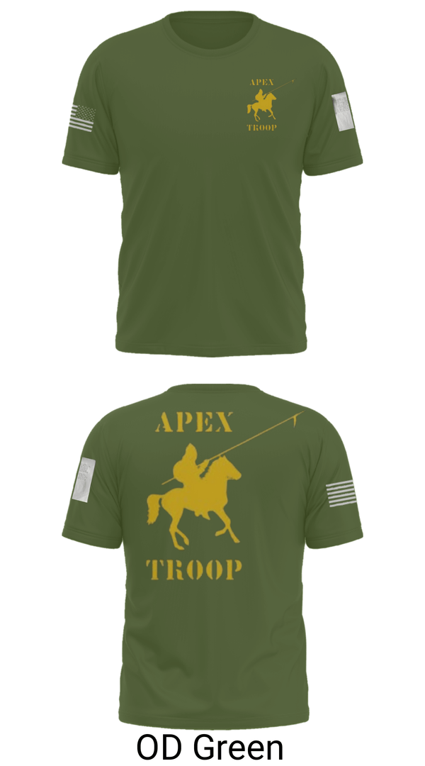 Short Sleeve Performance Shirt, Alpha Troop, 1-221 CAV, National Guard, Teamtime, Team time, sublimation, custom sports apparel, team uniforms, spirit wear, spiritwear, sports uniforms, custom shirts, team store, custom team store, fundraiser sports, apparel fundraiser