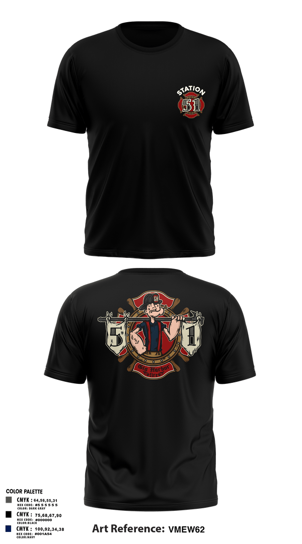 Short Sleeve Performance Shirt, Station 51, Fire Department, Teamtime, Team time, sublimation, custom sports apparel, team uniforms, spirit wear, spiritwear, sports uniforms, custom shirts, team store, custom team store, fundraiser sports, apparel fundraiser