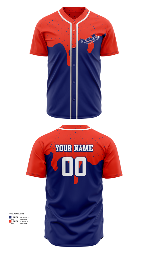 Full Button Baseball Jersey, Northwest Little League Baseball, Baseball, Teamtime, Team time, sublimation, custom sports apparel, team uniforms, spirit wear, spiritwear, sports uniforms, custom shirts, team store, custom team store, fundraiser sports, apparel fundraiser
