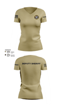 Chesterfield County Sheriff Office 79473922 Women's Short Sleeve V-neck Shirt - 101