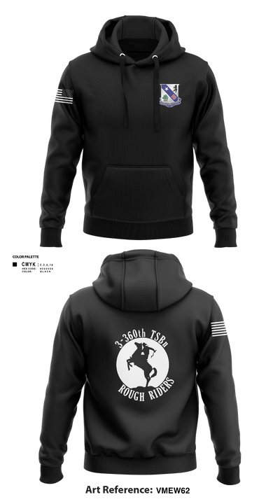 3-360th TSBn 65100272 Hoodie - 1
