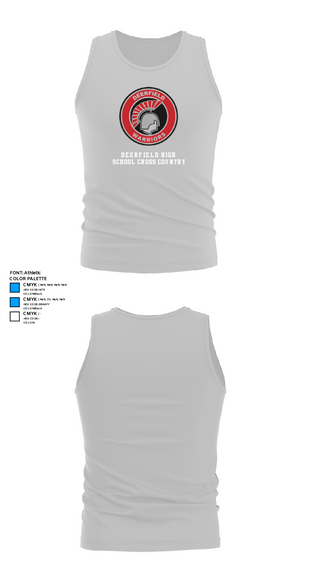 Tank Top, Deerfield High School Cross Country, Cross Country, Teamtime, Team time, sublimation, custom sports apparel, team uniforms, spirit wear, spiritwear, sports uniforms, custom shirts, team store, custom team store, fundraiser sports, apparel fundraiser