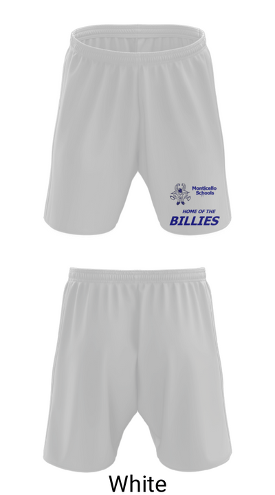 Monticello High School Cheer 67093104 Athletic Shorts With Pockets - 1