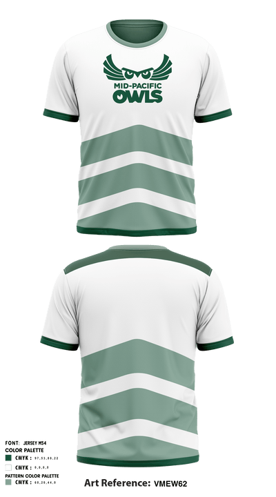 Mid-Pacific Institute High School Soccer 36564265 Short Sleeve Performance Shirt - 39