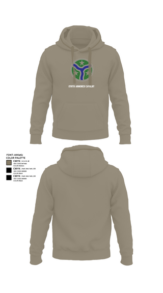 Hoodie, 278th Armored Cavalry, Army, Teamtime, Team time, sublimation, custom sports apparel, team uniforms, spirit wear, spiritwear, sports uniforms, custom shirts, team store, custom team store, fundraiser sports, apparel fundraiser