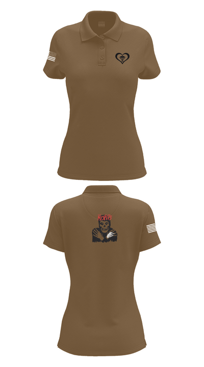3rd squad 34801732 Women's Short Sleeve Performance Polo  - 15