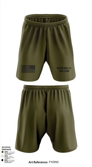 Athletic Shorts With Pockets, 504th BDE S2 SSO Team, Army, Teamtime, Team time, sublimation, custom sports apparel, team uniforms, spirit wear, spiritwear, sports uniforms, custom shirts, team store, custom team store, fundraiser sports, apparel fundraiser