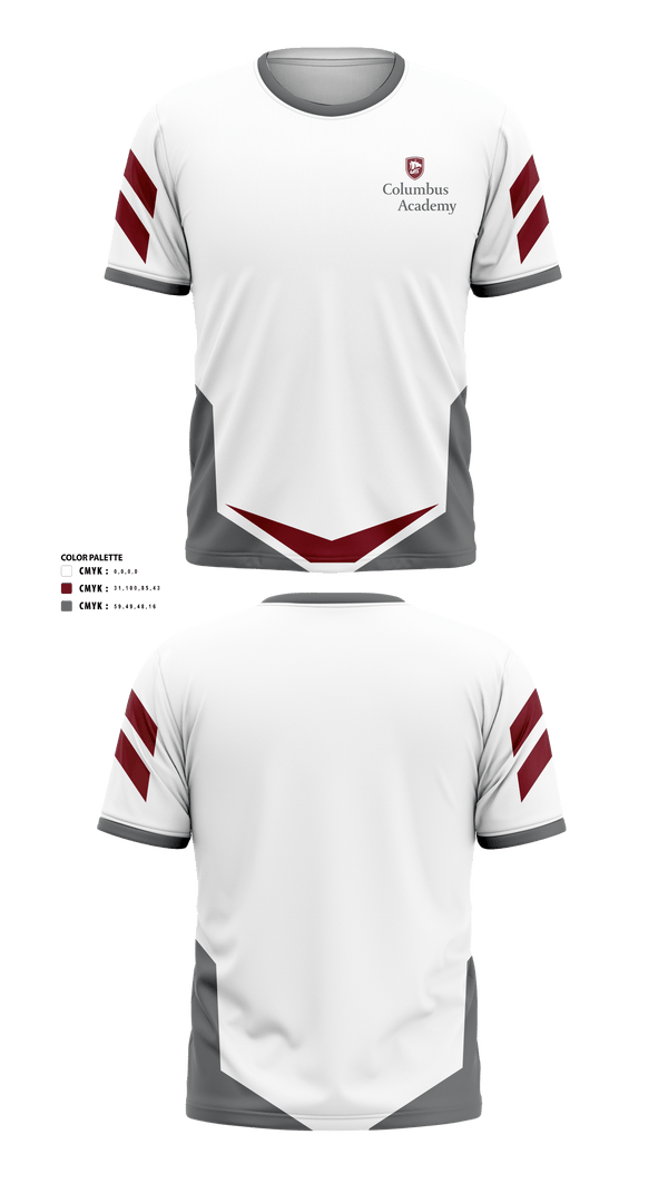 Short Sleeve Performance Shirt, The Columbus Academy (Middle School) Golf, Golf, Teamtime, Team time, sublimation, custom sports apparel, team uniforms, spirit wear, spiritwear, sports uniforms, custom shirts, team store, custom team store, fundraiser sports, apparel fundraiser