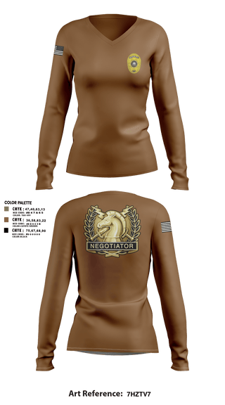 Womens Long Sleeve Vneck Shirt, Charlie SquadCharlie SquadCNT (Crisis Negotiation Team), Police, Teamtime, Team time, sublimation, custom sports apparel, team uniforms, spirit wear, spiritwear, sports uniforms, custom shirts, team store, custom team store, fundraiser sports, apparel fundraiser