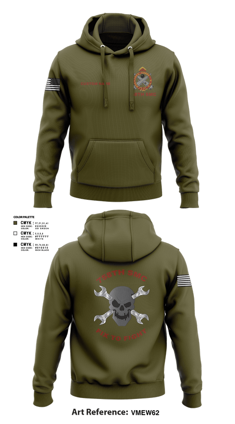 Hoodie, 758th SMC, Army, Teamtime, Team time, sublimation, custom sports apparel, team uniforms, spirit wear, spiritwear, sports uniforms, custom shirts, team store, custom team store, fundraiser sports, apparel fundraiser