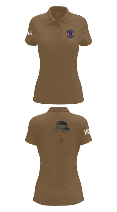 173rd Airborne Division 25109873 Women's Short Sleeve Performance Polo  - 15
