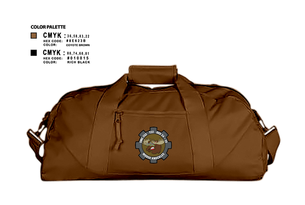 Duffle Bag, Moose Knuckles, Army, Teamtime, Team time, sublimation, custom sports apparel, team uniforms, spirit wear, spiritwear, sports uniforms, custom shirts, team store, custom team store, fundraiser sports, apparel fundraiser