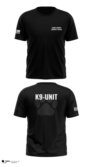 Old School Cotton Feel Shirt, Vance County Sheriff's Office  K9 Unit, Police, Teamtime, Team time, sublimation, custom sports apparel, team uniforms, spirit wear, spiritwear, sports uniforms, custom shirts, team store, custom team store, fundraiser sports, apparel fundraiser