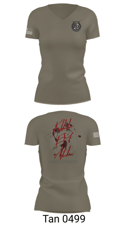Bounty hunters 46936417 Women's Short Sleeve V-neck Shirt - 68