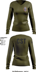 95th WMD CST 43629345 Women's Long Sleeve V-neck Shirt - 6
