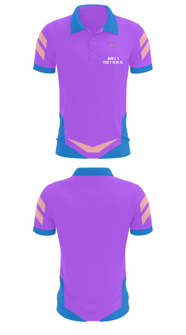 Short Sleeve Performance Polo, Narez's Party RentalNarez's Party Rental, , Teamtime, Team time, sublimation, custom sports apparel, team uniforms, spirit wear, spiritwear, sports uniforms, custom shirts, team store, custom team store, fundraiser sports, apparel fundraiser