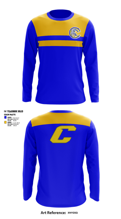 Crisp County High School Cheer 24995626 Long Sleeve Performance Shirt - 1