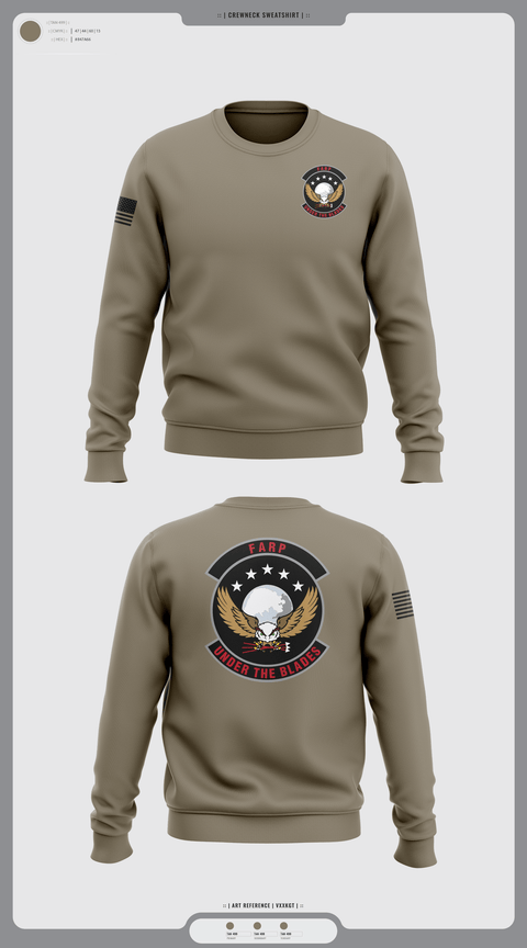 Crew Neck Sweatshirt, FARP, Air Force, Teamtime, Team time, sublimation, custom sports apparel, team uniforms, spirit wear, spiritwear, sports uniforms, custom shirts, team store, custom team store, fundraiser sports, apparel fundraiser