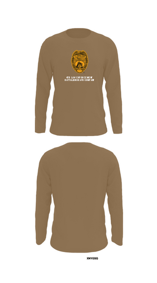 Long Sleeve Performance Shirt, 4th Law Enforcement Battalion Bravo Company, Marines, Teamtime, Team time, sublimation, custom sports apparel, team uniforms, spirit wear, spiritwear, sports uniforms, custom shirts, team store, custom team store, fundraiser sports, apparel fundraiser