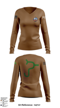 Tucson compass movers 22128917 Women's Long Sleeve V-neck Shirt - 1