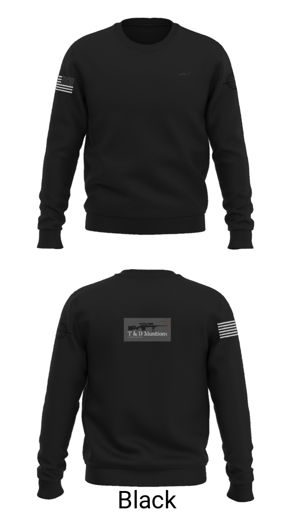 Crew Neck Sweatshirt, T&D Munitions, , Teamtime, Team time, sublimation, custom sports apparel, team uniforms, spirit wear, spiritwear, sports uniforms, custom shirts, team store, custom team store, fundraiser sports, apparel fundraiser