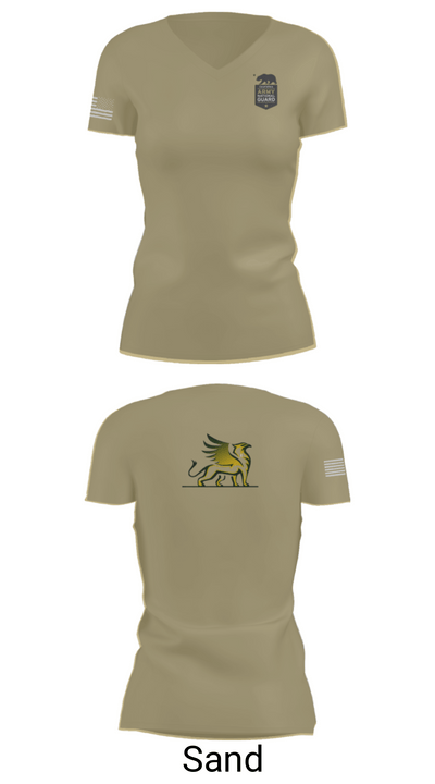 Azusa Griffins 57653557 Women's Short Sleeve V-neck Shirt - 84