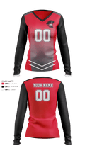 Hart High School Volleyball 58009520 Women's Long Sleeve V-neck Shirt - 40