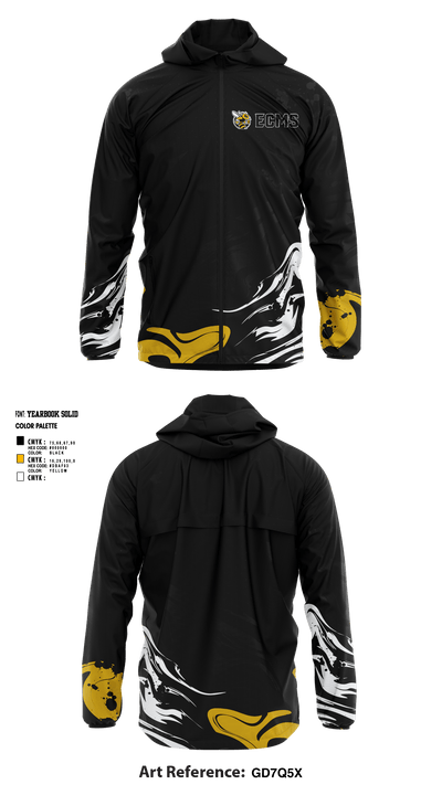 Elizabeth City Middle School Football 93033338 Windbreaker - 1