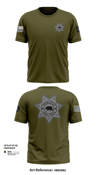 ROUND VALLEY POLICE 41640527 Short Sleeve Performance Shirt - 251