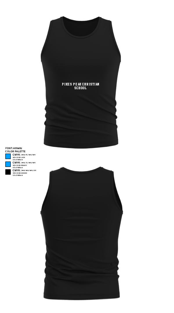 Tank Top, Pikes Peak Christian School, , Teamtime, Team time, sublimation, custom sports apparel, team uniforms, spirit wear, spiritwear, sports uniforms, custom shirts, team store, custom team store, fundraiser sports, apparel fundraiser