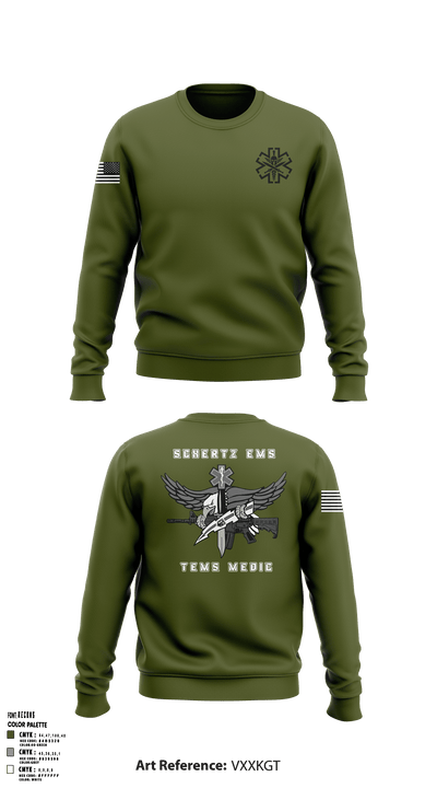 Schertz SWAT 48439829 Crew Neck Sweatshirt - 7