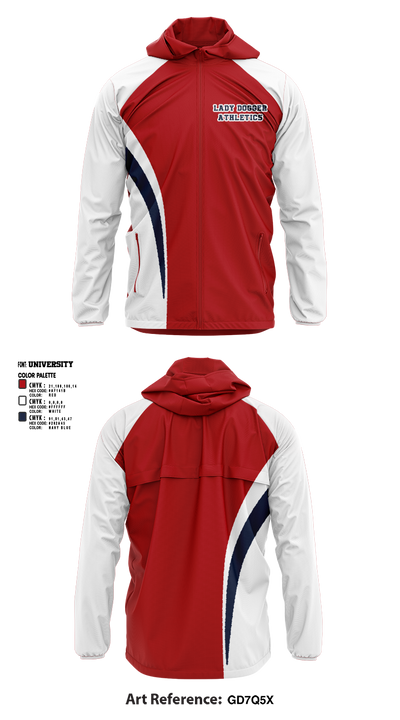 Lingle-Fort Laramie High School Basketball 43893135 Windbreaker - 3