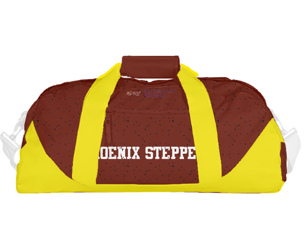 Duffle Bag, Phoenix Steppers, Cheer, Teamtime, Team time, sublimation, custom sports apparel, team uniforms, spirit wear, spiritwear, sports uniforms, custom shirts, team store, custom team store, fundraiser sports, apparel fundraiser