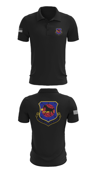 167th air wing 60974833 Short Sleeve Performance Polo - 27