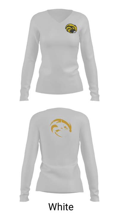 Riverside High School Wrestling 54131905 Women's Long Sleeve V-neck Shirt - 16