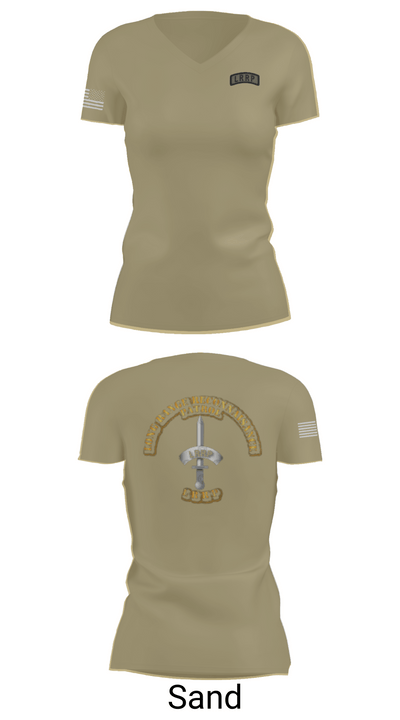 1/506 Inf, CSC, LRRP 84780352 Women's Short Sleeve V-neck Shirt - 88