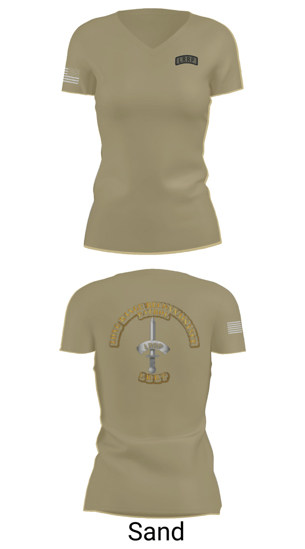 Womens Short Sleeve Vneck Shirt, 1/506 Inf, CSC, LRRP, , Teamtime, Team time, sublimation, custom sports apparel, team uniforms, spirit wear, spiritwear, sports uniforms, custom shirts, team store, custom team store, fundraiser sports, apparel fundraiser