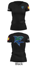 Bullshark Battalion 90693069 Women's Short Sleeve V-neck Shirt - 28