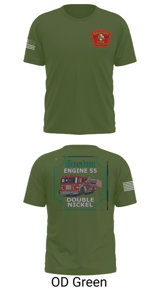 Old School Cotton Feel Shirt, Boston Fire Department Engine 55, , Teamtime, Team time, sublimation, custom sports apparel, team uniforms, spirit wear, spiritwear, sports uniforms, custom shirts, team store, custom team store, fundraiser sports, apparel fundraiser