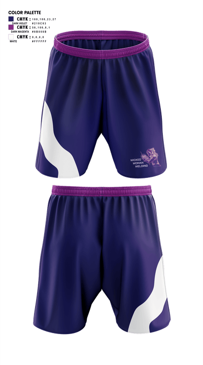 Wicked Woman Welding 23179409 Athletic Shorts With Pockets - 1