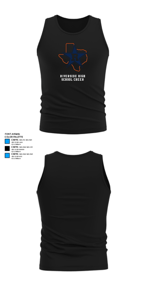Tank Top, Riverside High School Cheer, Cheer, Teamtime, Team time, sublimation, custom sports apparel, team uniforms, spirit wear, spiritwear, sports uniforms, custom shirts, team store, custom team store, fundraiser sports, apparel fundraiser