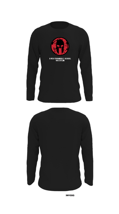 Riverton Middle School Wrestling 11230413 Long Sleeve Performance Shirt - 27
