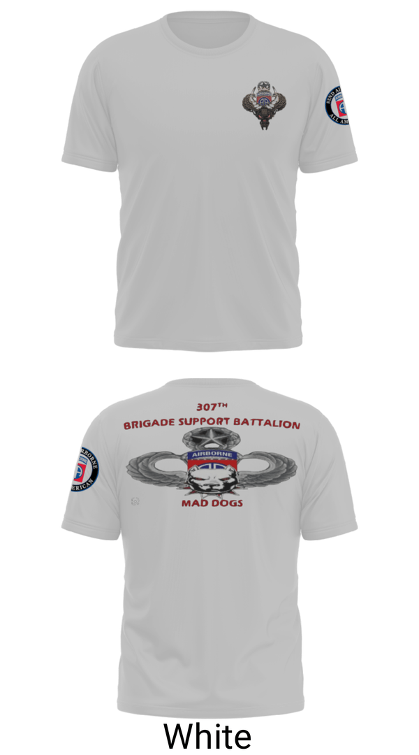 Old School Cotton Feel Shirt, 307th bsb, Army, Teamtime, Team time, sublimation, custom sports apparel, team uniforms, spirit wear, spiritwear, sports uniforms, custom shirts, team store, custom team store, fundraiser sports, apparel fundraiser