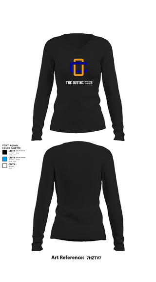 Womens Long Sleeve Vneck Shirt 1, The Outing Club, Spirit Store, Teamtime, Team time, sublimation, custom sports apparel, team uniforms, spirit wear, spiritwear, sports uniforms, custom shirts, team store, custom team store, fundraiser sports, apparel fundraiser