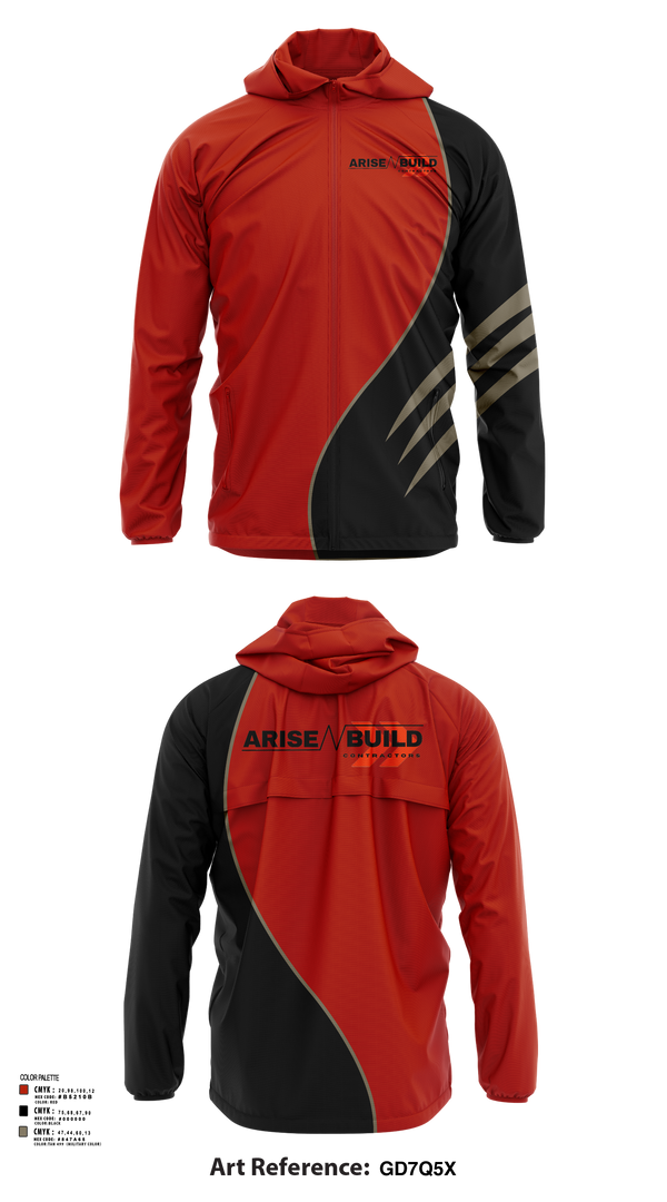 Windbreaker, Arise N Build, , Teamtime, Team time, sublimation, custom sports apparel, team uniforms, spirit wear, spiritwear, sports uniforms, custom shirts, team store, custom team store, fundraiser sports, apparel fundraiser