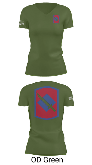 Womens Short Sleeve Vneck Shirt, 39th Infantry Brigade, , Teamtime, Team time, sublimation, custom sports apparel, team uniforms, spirit wear, spiritwear, sports uniforms, custom shirts, team store, custom team store, fundraiser sports, apparel fundraiser