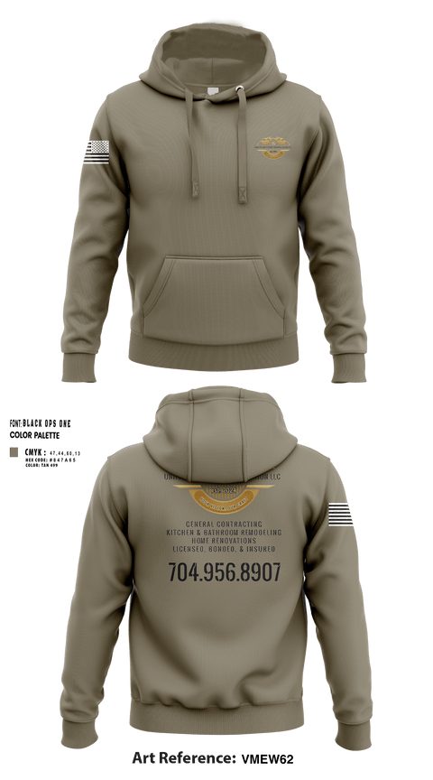 Hoodie, Unified Builders Construction LLC, , Teamtime, Team time, sublimation, custom sports apparel, team uniforms, spirit wear, spiritwear, sports uniforms, custom shirts, team store, custom team store, fundraiser sports, apparel fundraiser